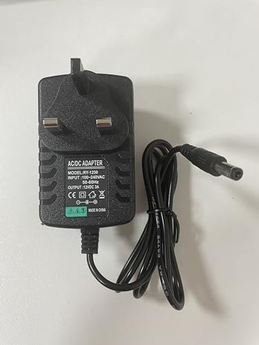MUMENG DC 12V 3A Universal Power Adapter 36W Power Transformers with 5.5x2.5mm Tip,Supply Adapter For LED Light Bar CCTV Camera Router Table Lamps,Black
