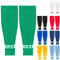 DRIPsox® Football Sock Sleeves Kids, Junior, Women & Men - 1 Pair (S) Green Football Sleeve Socks with Calf Comfort Mesh - Multiple Colours - 3 Sizes (S:13C-3.5, M:4-7.5, L:8+)