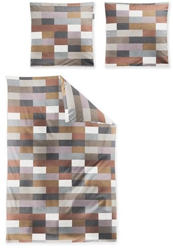Irisette Edel-Feinbiber Bettwäsche Koala Kupfer 8534 1 Bettbezug 135 x 200 cm + 1 Kissenbezug 80 x 80 cm