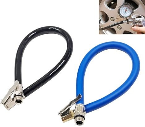 DHWEKU 2 Stück Luftpumpe Schlauch,Auto Inflator Schlauch, Reifenfüller Schlauchadapter, Inflator Pumpe Schlauch, Luftschlauch Adapter, Für Autoreifen, Fahrradreifen, Luftkompressoren,Luftpumpen,36mm