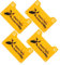 CANIGHT Electric Fence Caution Boards 4 Pack Warning Safety Signs for High Voltage