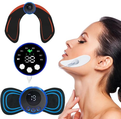 Erysin Électrique Masseur Cervical, Electrostimulateur Musculaire Fessier Appareil Anti Rides Visage Coussins de Nuque massants, entraîneur Abdominal, Tissus Profonds du Dos, des épaules, des Jambes