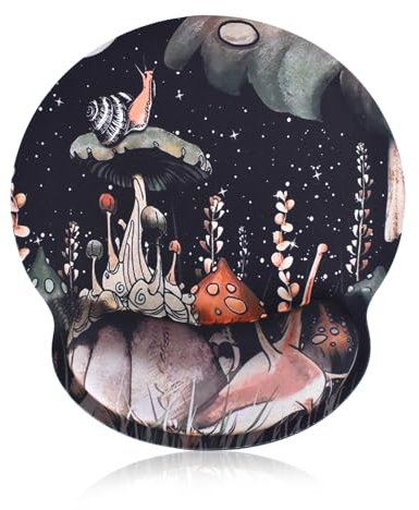 Ergonomisches Mauspad mit Handgelenkauflage - Memory-Schaum Gel Mousepad, Anti-Sehnenscheidenprobleme, rutschfeste Gummiunterseite für Computer, Laptop, Büro, Gaming (B)