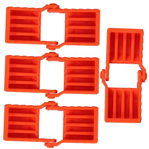 MAGICLULU 4 Stück Holzbearbeitungsvorrichtung rostfrei Klemme für die Holzbearbeitung ratschen Schnellspanner für Holzarbeiten Gurtklemmen für die Holzbearbeitung Abs Orange