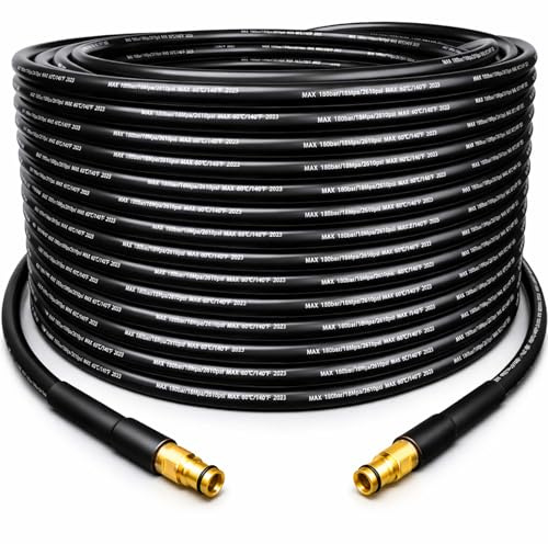 Tubo di prolunga ad alta pressione da 20 m, tubo ad alta pressione 60 °C, tubo universale per idropulitrice Kärcher K2 K3 K4 K5 K6 K7 HD HDS