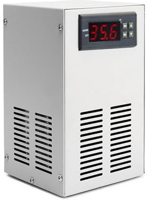 HEEPDD Aquarium-Kühler, Kühler, 70 Bis 72 W, Extrem Leises, Energiesparendes Kühlsystem mit Thermostat für Fischglas, 20 L Aquarium-Kühler, Fischglas, Kühler, Wasserenergie (EU-Stecker 220V)