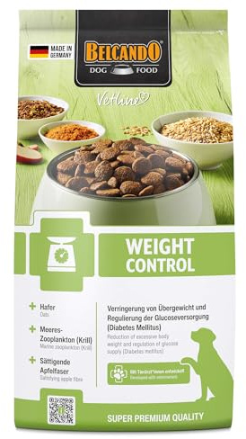 BELCANDO Vetline Weight Control Diätfutter 1,8 kg – Trockenfutter bei Übergewicht & Diabetes Mellitus | Unterstützt Gewichtsreduktion, Made in Germany