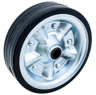 UNITRAILER Knott Ersatzrad 405641.001 für Stützrad ATK60 4802849X und 4802509X, Vollgummi, 200 x 60 mm, Stahlfelge, Nabe 20 x 58 mm