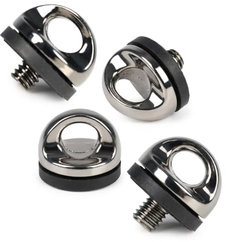 4 Stück 1/4 Zoll Kamera Befestigungsschraube,Adapter-Schrauben Set für Kameragurt D-Ring,Qr-Platte,Stativgewinde Befestigung,Kameraplatte öse,Schraubhalterung,Tripod Zubehör