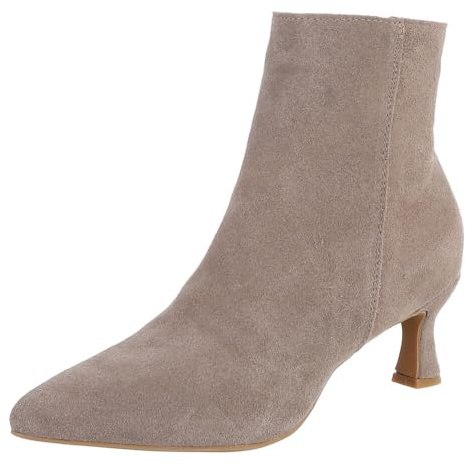Ital Design Damen Stiefeletten, Wildleder, mit Reißverschluss, Stilettoabsatz, spitze Form, Schafthöhe 12 cm, Hellbraun, Gr. 40