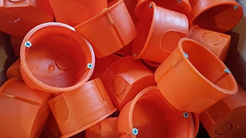 Set Einbaudose Unterputzdose Montagedose 60 mm mit Schraubenlöcher Z60 (100)