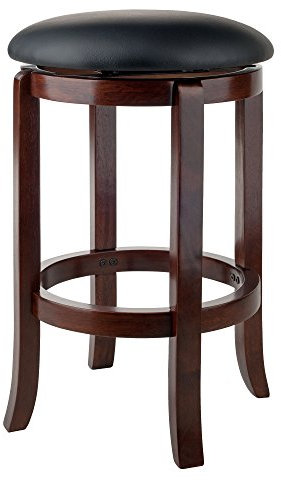 Winsome Walcott Tabouret de Bar pivotant en Noyer 61 cm
