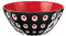 Guzzini, Bol Ø20 'Le Murrine', Ø20 x h9 cm, Noir/Blanc/Rouge