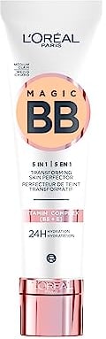 L'Oréal Paris, feuchtigkeitsspendende und vereinheitlichende getönte Creme mit den Vitaminen B5 und E, spendet der Haut bis zu 24 Stunden Feuchtigkeit, mit Lichtschutzfaktor 20, 03 Medium Light 30 ml