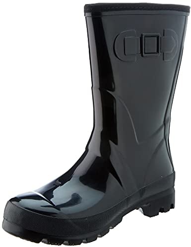 Beck Damen Mode Warm Gummistiefel, Schwarz, 38 EU