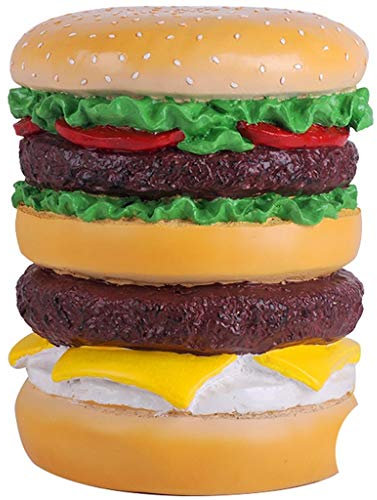 Poufs Sitztruhen Fußbank Hocker Ottoman Hamburgerförmiger Schemel des Wohnzimmers Flur Kreative Schuhbank Shop Modedekoration (Color : Yellow, Size : 28.5 * 28.5 * 36cm)