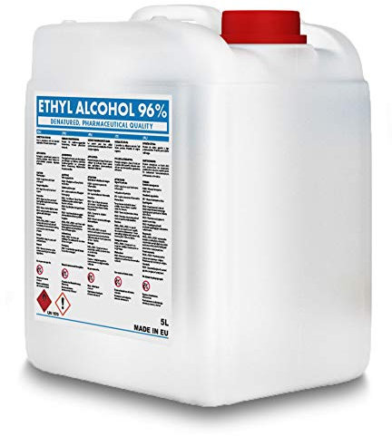 5L - Ethanol Ethyl - denatured Alcohol 96%