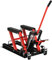 DURHAND Gato Hidráulico de Motocicletas Soporte 680 kg Elevador ATV para Garaje Pista Altura Ajustable 24-36 cm con Plataforma Almohadilla Antideslizante de Alta Resistencia 110x36x67 cm Negro y Rojo