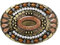 Wan Böhmische Gürtelschnalle, keltisch, indischer Edelstein, Totem, ovaler Stil, Western-Cowboy-Design, Gürtelschnalle, Western-Cowboy, Cowgirl, Tigerauge, Stein-Gürtelschnalle für Männer und Frauen.
