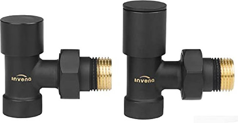 Incliné Set Manuel Noir Fini Chauffe-eau 1/2 Inch BSP Radiateur Lien