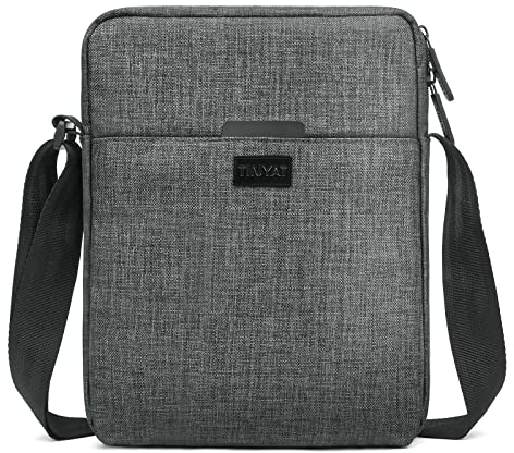 flintronic Umhängetaschen Herren Schultertasche Herrentasche, Leichte Crossbody Bag Arbeitstasche Kuriertasche Messenger Bag zum Arbeiten Einkaufen Schulreise Alltag (Grau)