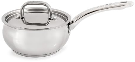 BergHOFF Belly Shape 18/10 Stainless Steel Cookware With Stainless Steel Lids (Saucepan, 1.5qt.)