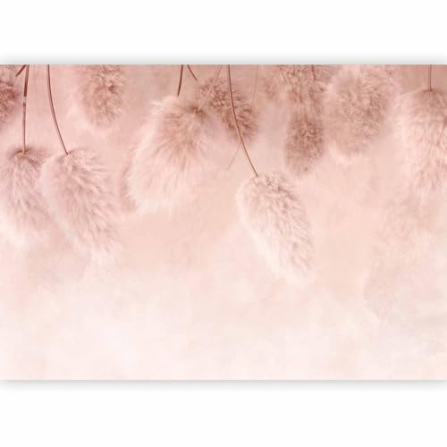 murando - Papier peint panoramique nature 400x280 cm - Revêtement mural décoration salon - Design moderne - Marron beige - Plantes feuilles fleurs boho rose romantique chambre salon b-C-10081-a-a