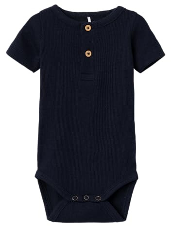 NAME IT Baby - Jungen Nbmkab Ss Body Noos, Dark Sapphire, 56