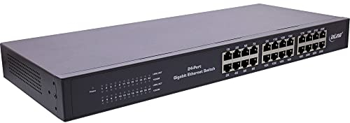 InLine® Gigabit Netzwerk Switch 24-Port, 1GBit/s, 48,26cm (19), Metall, lüfterlos.