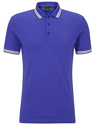 BOSS Hommes Paddy Polo en Coton Biologique avec Logo