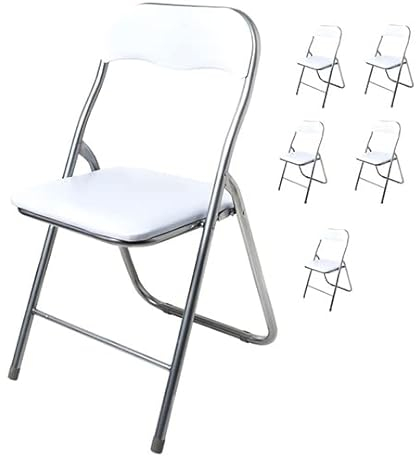 VIP HOGAR Set 6 SILLAS Plegables Polo Blanco (White)