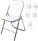 VIP HOGAR Set 6 SILLAS Plegables Polo Blanco (White)