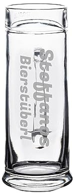 LUXENTU Bierkrug mit Gravur, Name vertikal, 0,5 l, 1 Stück | Personalisiertes Henkelkrug mit Namensgravur, Geschenk für Bierliebhaber, Spülmaschinenfest