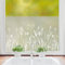 Wandtattoo Loft Sichtschutzfolie Fenster mit Blumenwiese Motiv, Florale Fensterfolie Blickdicht, Milchglasfolie Fenster, Fensterdeko selbstklebende Folie, Fenster Dekoration Gräser, Fenster Klebefolie