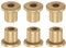 QUARKZMAN 6Stk Flansch Lager Hülse 4mm Bohrung 8mm AD 10mm Länge 2mm Flansch Dicke Bronze Buchse Selbstschmierende Gleitbuchsen Hülse für Industrieanlagen