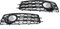 Akozon 2 Piezas Rejilla de Luz Antiniebla Delantera Izquierda Derecha 8P0807682 Reemplazo Negro Brillante para Parrillas Automotrices A3 8P 2008-2012