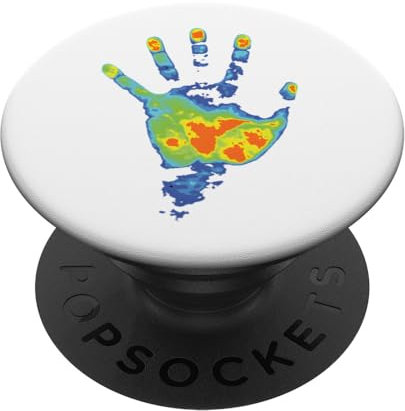 Wärmebild-Wärme-Mapping-Handscan PopSockets mit austauschbarem PopGrip