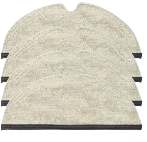 FACULX Paquete de 4 almohadillas de microfibra para robot aspirador Q8 MAX, MAX Plus, trapos de limpieza a vapor, accesorios de limpieza a vapor