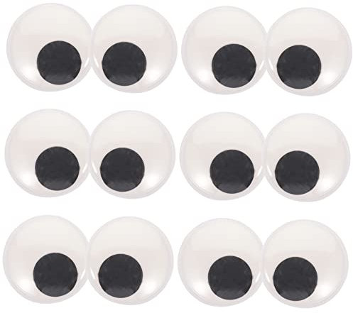 CORHAD 16pcs Safety Eyes for Toys Craft Wiggle Eyes Doll Decorative Self-adhesive Plastic Diy