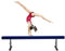 YXXSDP Schwebebalken Einstellbar Gymnastik Schwebebalken, Profi Heimtraining Schwebebalken/Gymnastik Geräte, Hoch Und Niedrig Wildlederbezug Schwebebalken, Für Schule Turnverein(Blue,2.1m/6.9ft Long)