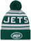 New Era Herren Strickmütze mit Team-Logo, Bommelmütze – Pick Your Team (US, Alpha, Einheitsgröße, New York – Jets Throwback)