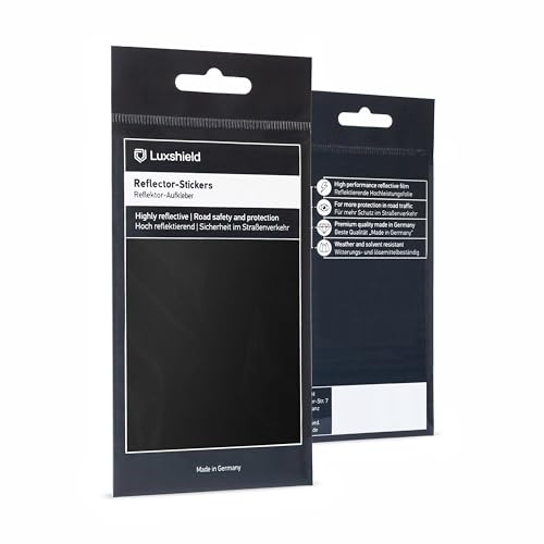 Luxshield Set di Adesivi Reflector - Taglio Universale per Bicicletta Scooter Carrozzina - Catarifrangente Bici - Catarifrangente Adesivo