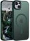 ORDA Magnetic Case for iPhone 15 Case Compatible with MagSafe, for iphone 15 phone case Translucent Matte Back Slim Shockproof Phone Cover phone case for iphone 15 6.1-Inch (Dark Green)