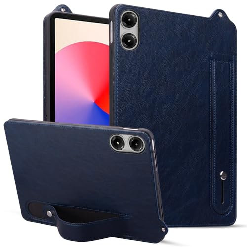 per Xiaomi Poco Pad/Poco Pad 5G Custodia per Tablet 12.1 Pollici Ultra Sottile In TPU Con Cinturino Regolabile E Cavalletto - Blu