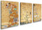 Artenor Set di 3 Quadri Moderni 30 x 45 cm - Albero della Vita Klimt 3 pz, Soggiorno, Camera da Letto, Cucina, Poster da Parete, Decorazioni Casa, Stampe Quadro su Tela Grandi Dimensioni