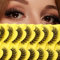 Pestañas Postizas Efecto 3D Natural Pestañas Rusas Wispy 10 Pares Pestañas Postizas Fluffy Cat Eye Fake Eyelashes Estilo F201