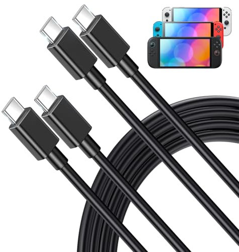 Switch 2 Kable, 60W USB-C Schnellladung Original Ersatzkabel für Nintendo Switch 2 Konsole [NICHT Adapter] (2-Pack 1.5M)