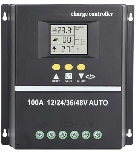 Contrôleur solaire MPPT Efficient Double Ports USB Affichage LCD rétro-éclairé pour le régulateur de panneau solaire 12V 24V 36V 48V