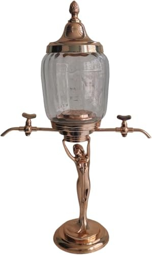 RoyalAntiquess New Handmade Copper Absinthe Fountain | 2 Spout | Absinthe Tower | Absinthe Dispenser | Vintage Absinthe