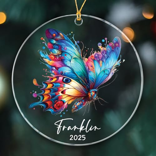 Schmetterling Christbaumschmuck Anhänger Mit Schnur Weihnachtsdeko Glas Weihnachtsbaum Deko